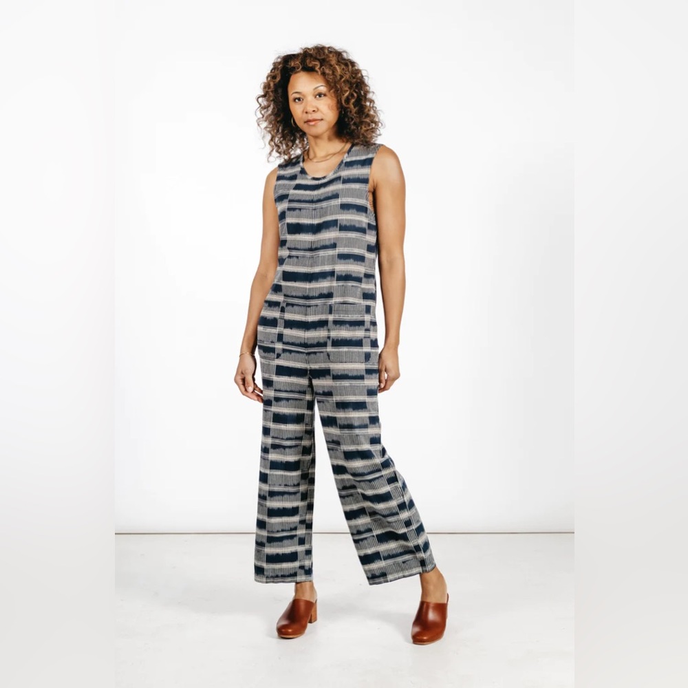 NWT Bridge&Burn Kay Jumpsuit / Ikat Plaid - Size Small